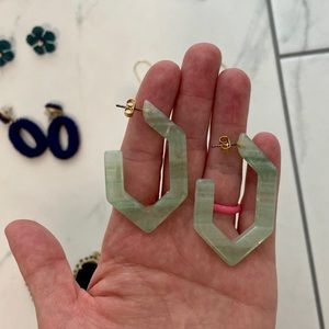 Madewell hexagon hoops NWOT